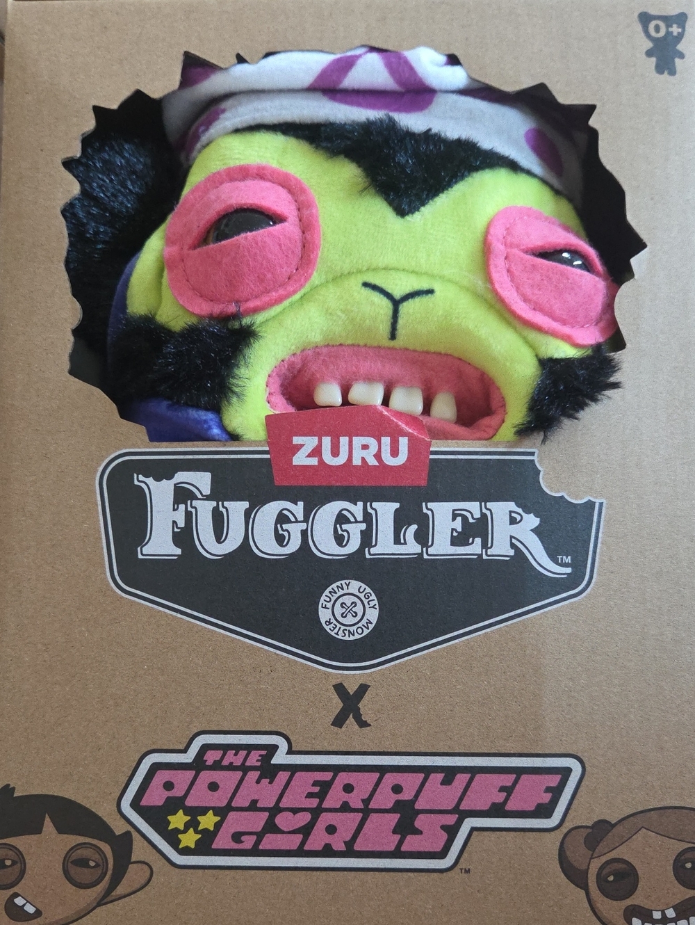 ZURU Fuggler x The Powerpuff Girls Green & Pink Plush Monster